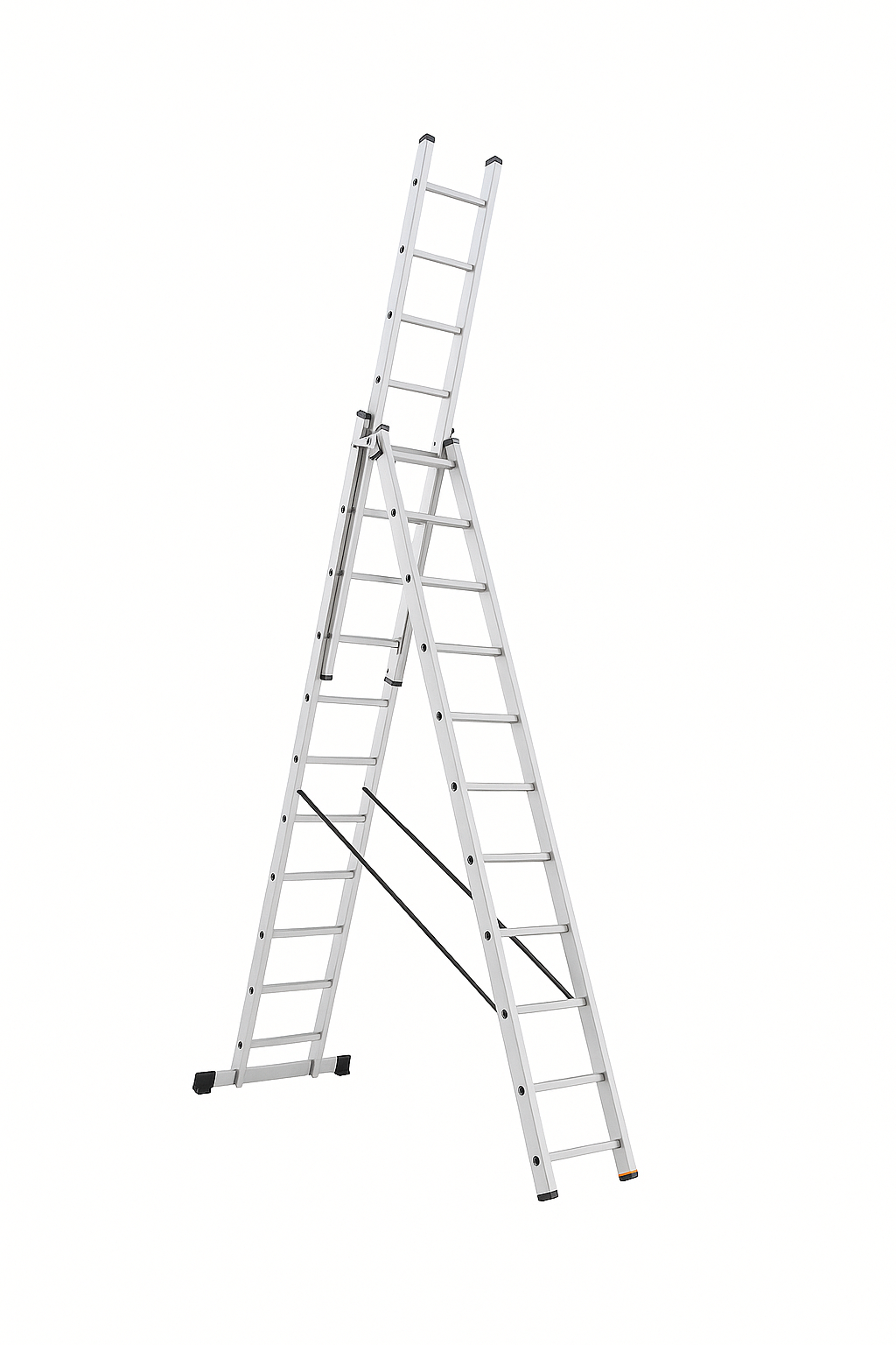 Alve Vícedílný žebřík do 6,2 m. Stabilní a lehký, vhodný na údržbu domu či zahrady.